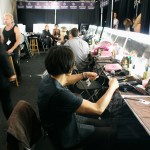 Anna Sui Backstage - the makeup section