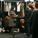 Anna Sui Backstage - Anna Sui getting interviewed