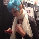 Anna Sui Backstage - one of the models